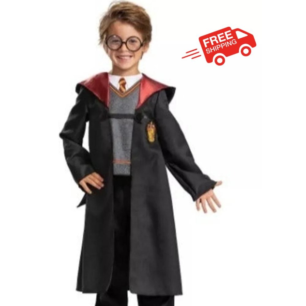 Harry Potter Robe, Official Hogwarts Wizarding World Costume Robes, Kids size 4T
